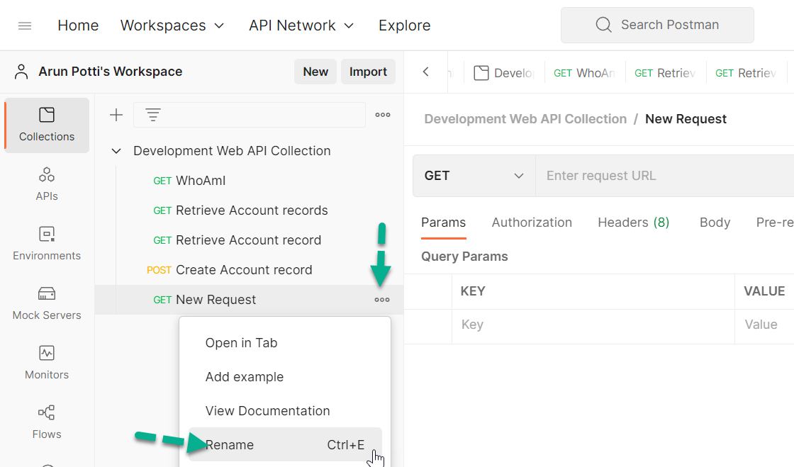 Update The Table Row Values In A Dataverse Environment From Postman